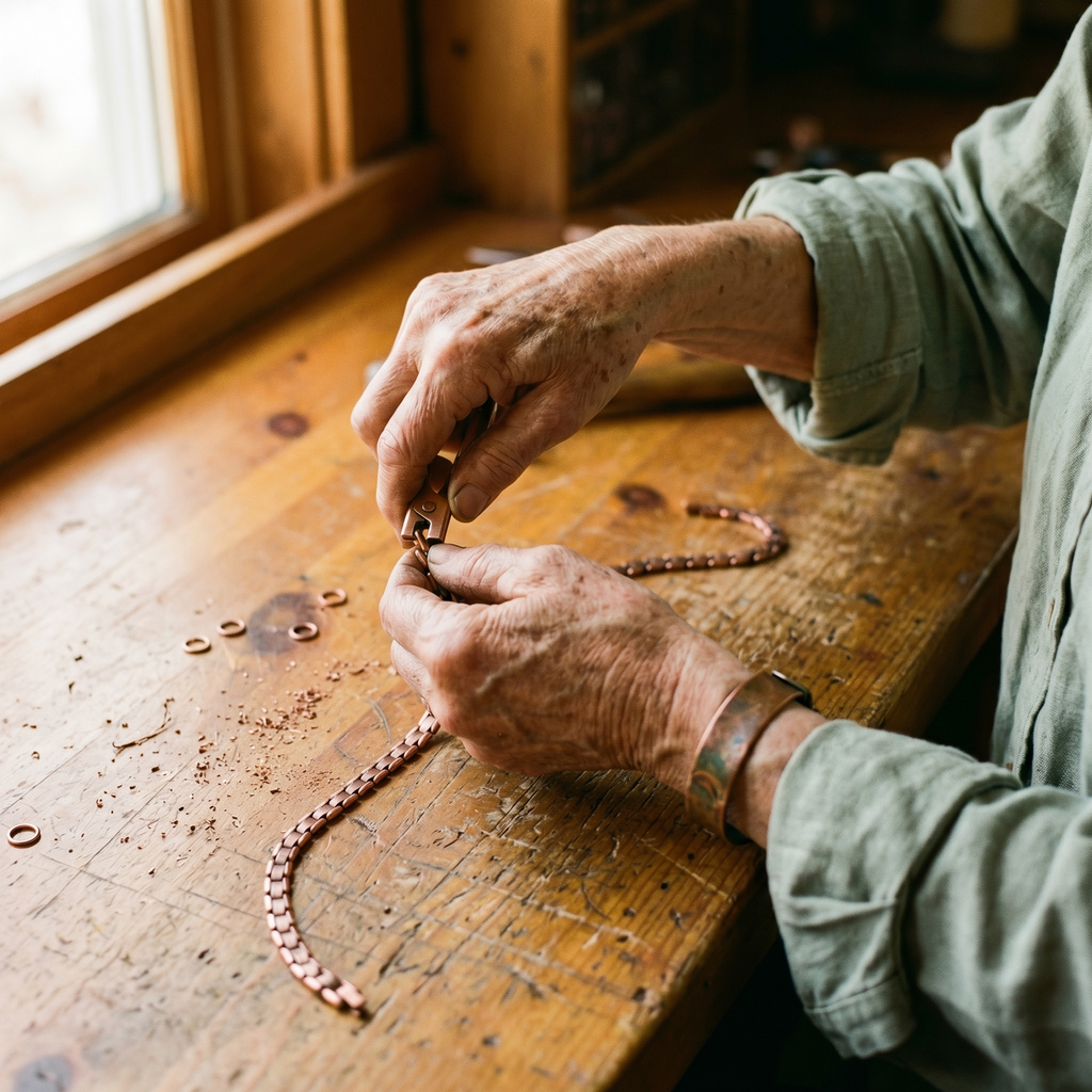 Ember's Haze Copper Necklace