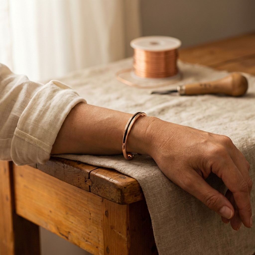 Ember's Vein Copper Bracelet