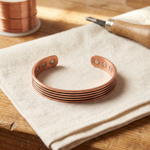 Ember's Sage Copper Bracelet