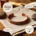 Ember's Sage Copper Bracelet