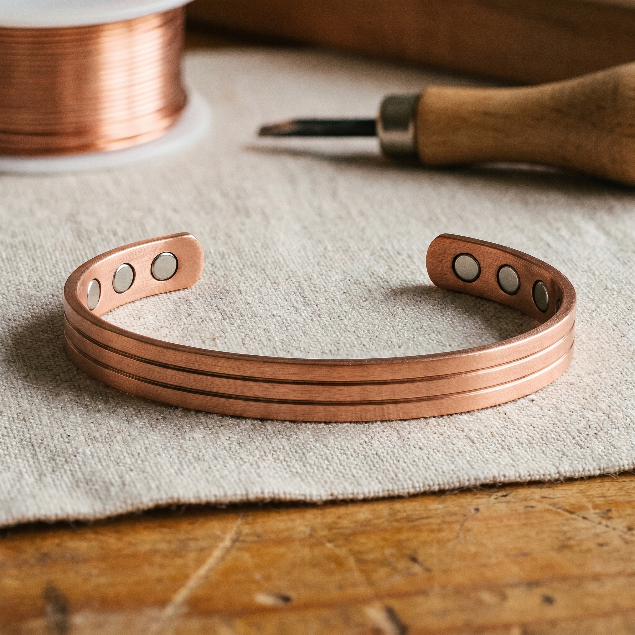 Ember's Core Copper Bracelet