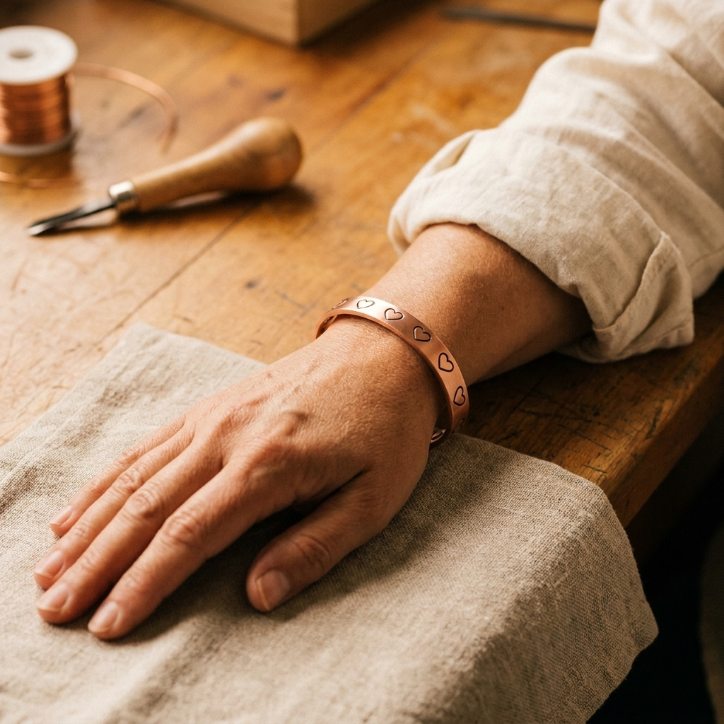 Ember's Hearth Copper Bracelet