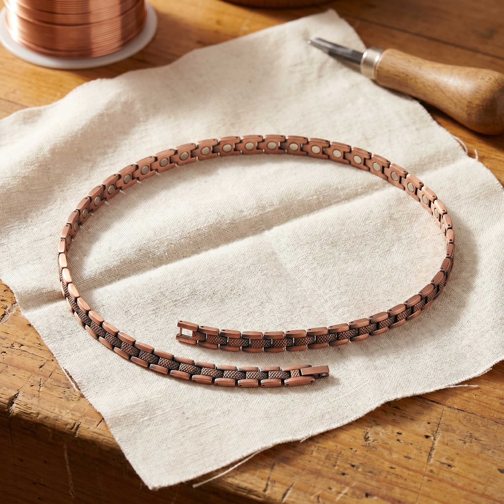 Ember's Haze Copper Necklace