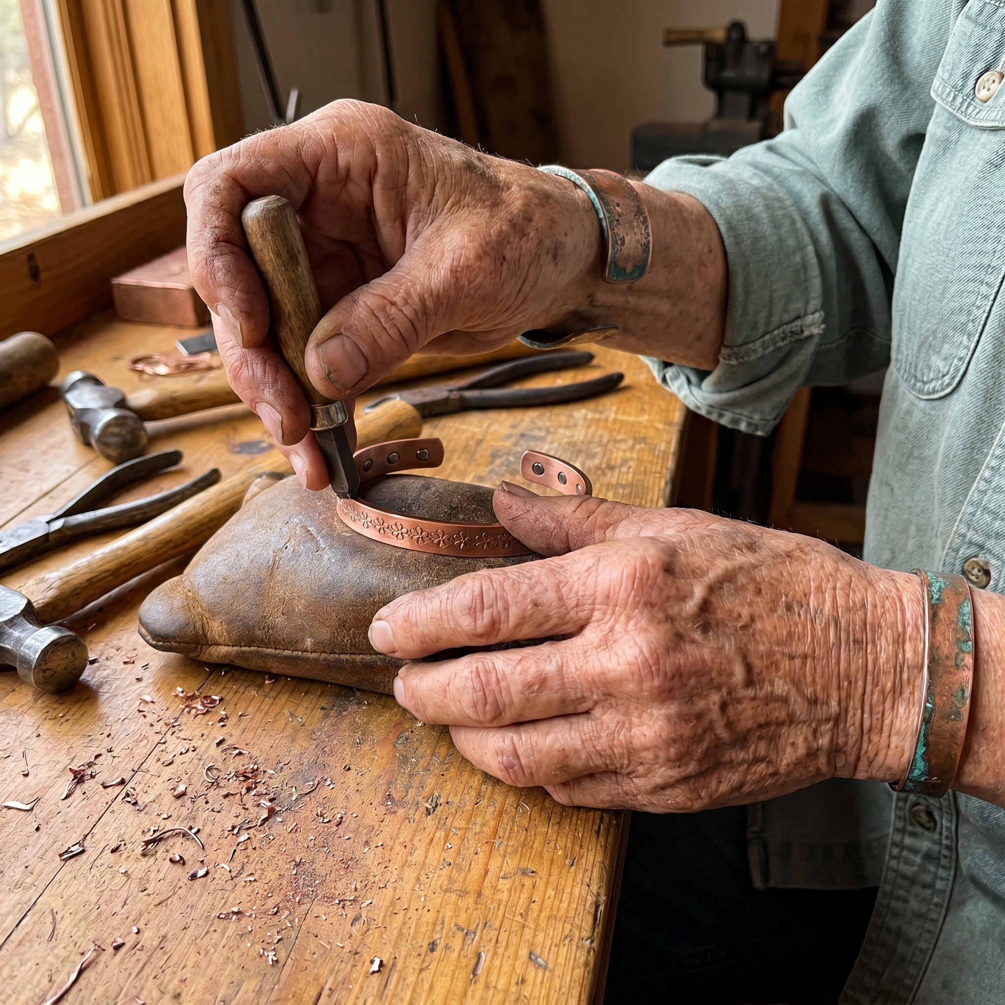 Ember's Loch Copper Bracelet
