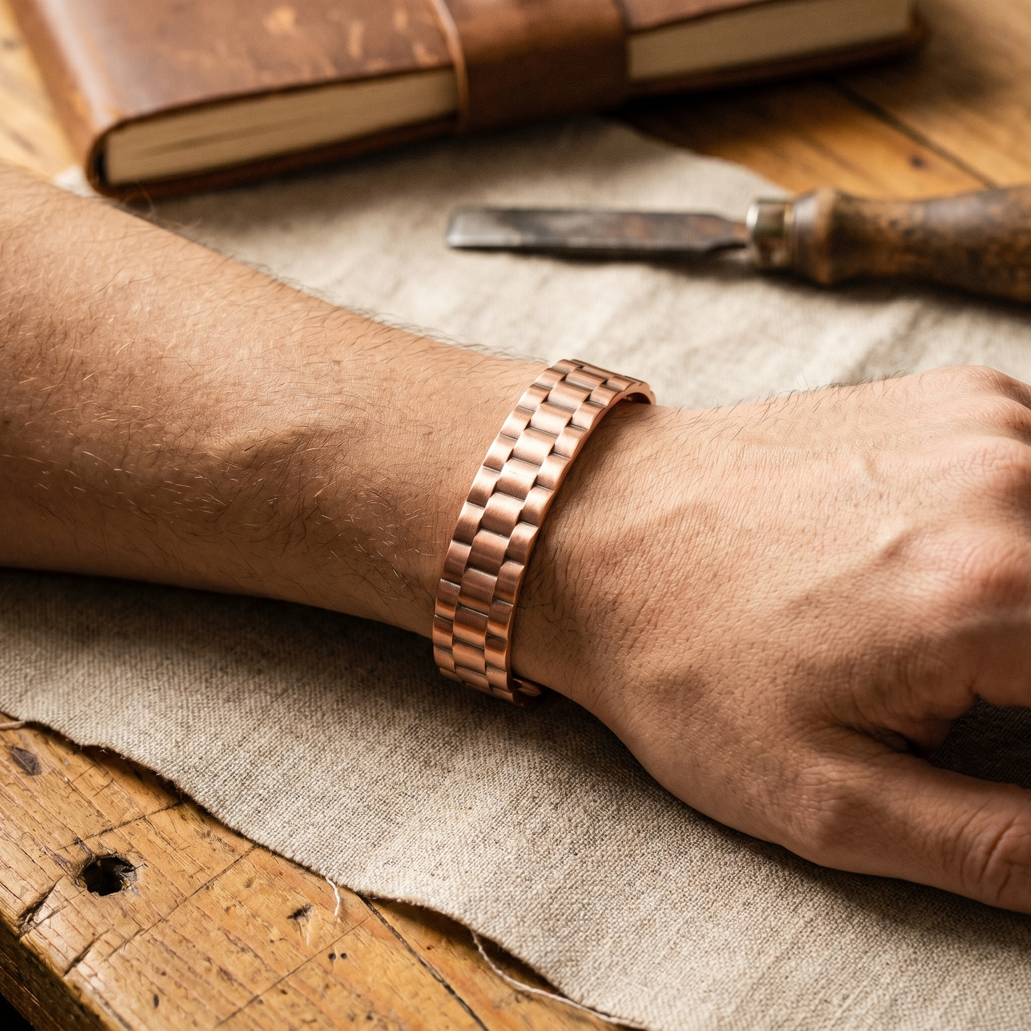 Ember's Ore Men's Copper Bracelet