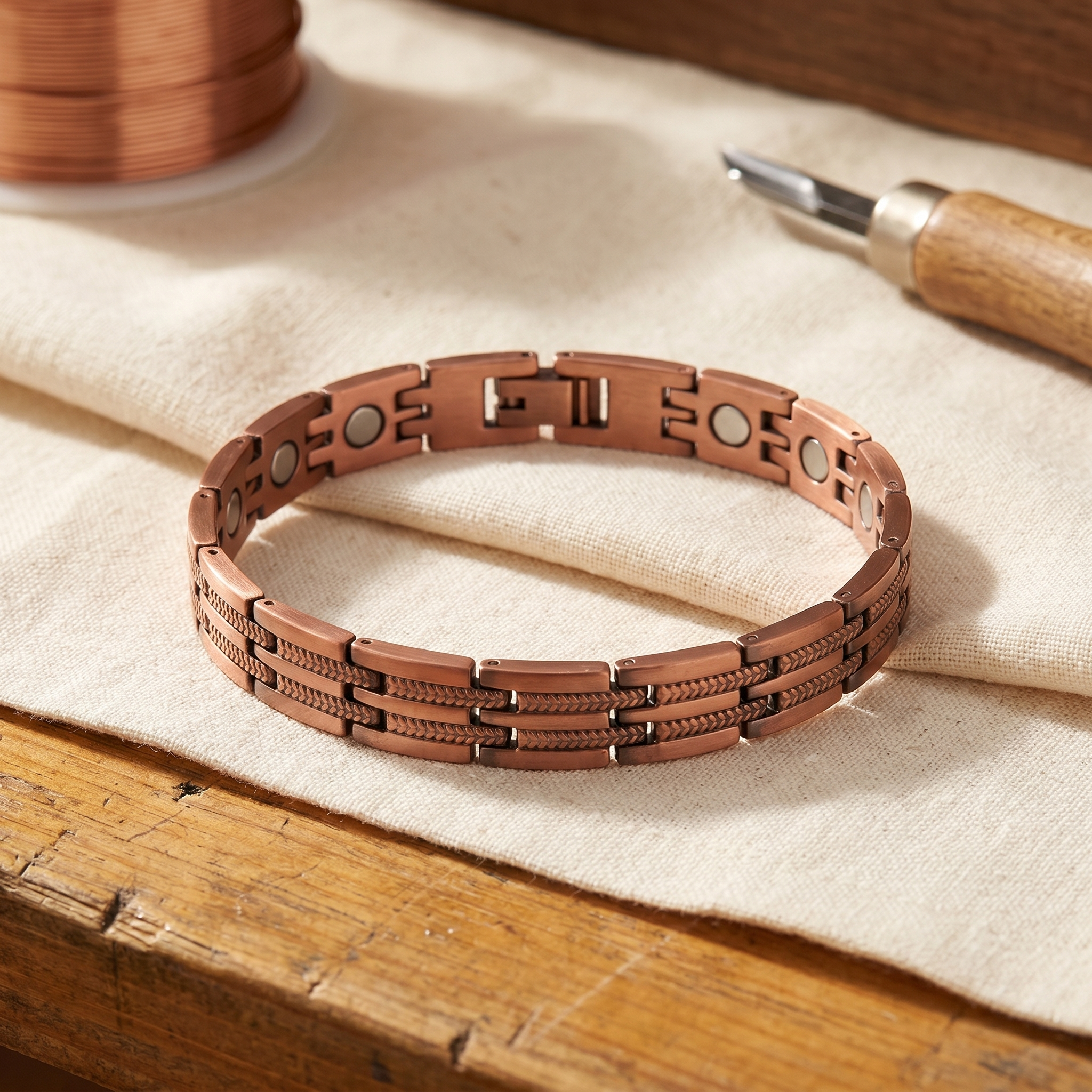 Ember's Pike Men's Copper Bracelet