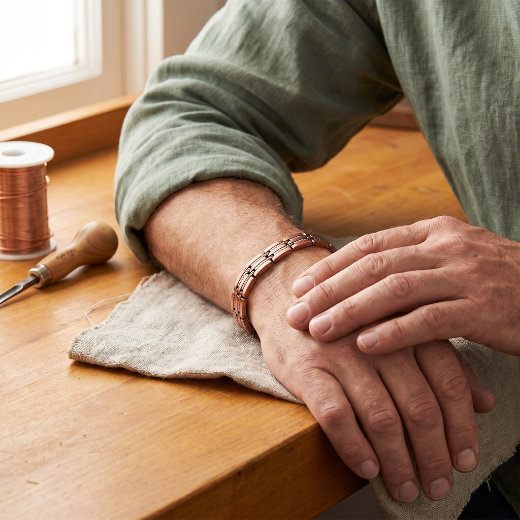 Ember's Pike Men's Copper Bracelet