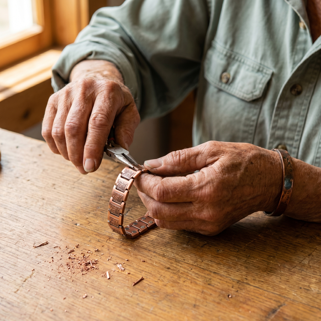 Ember's Glen Men's Copper Bracelet