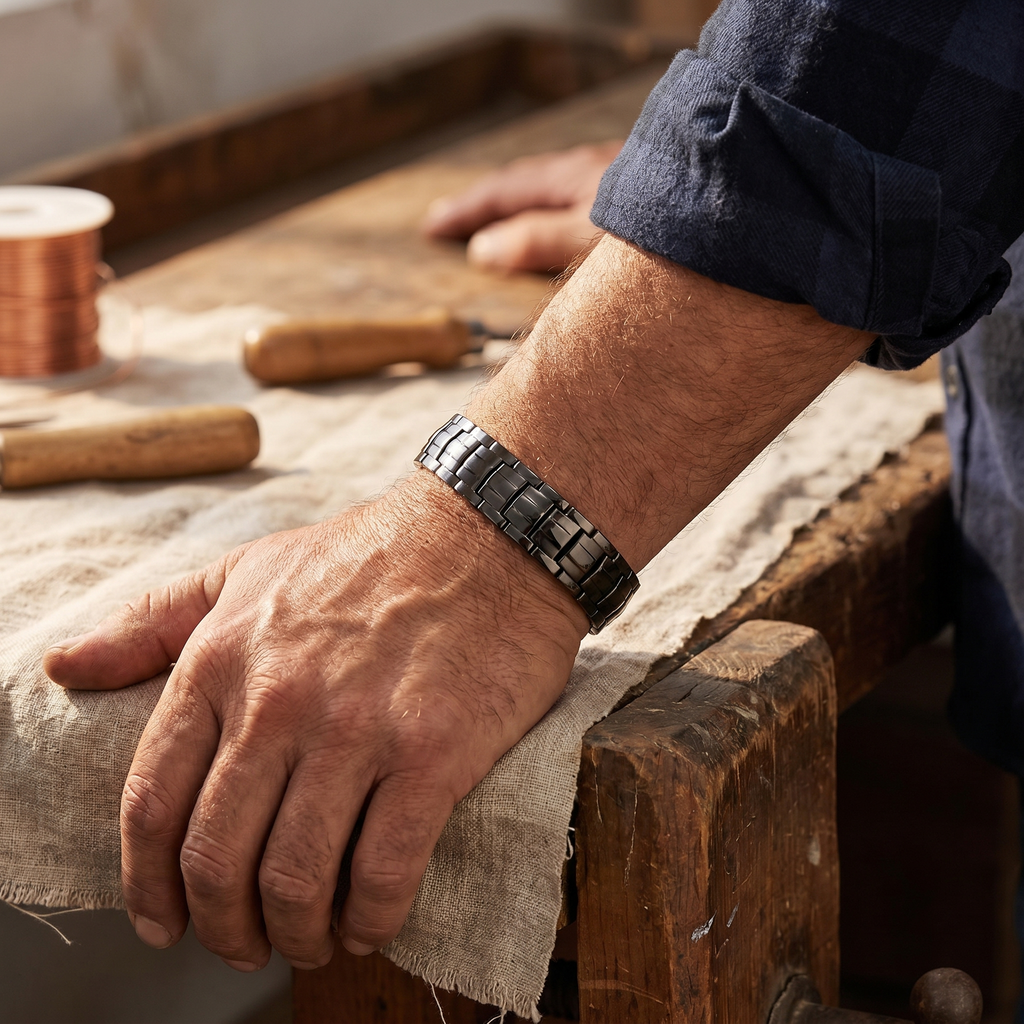 Ember's Ochre Men's  Copper Bracelet