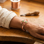 Ember's Opal Copper Bracelet