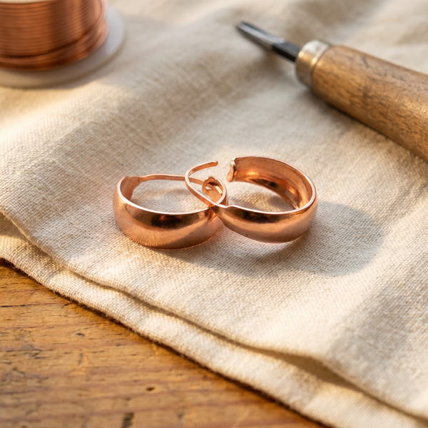 Ember's Dell Copper Earrings
