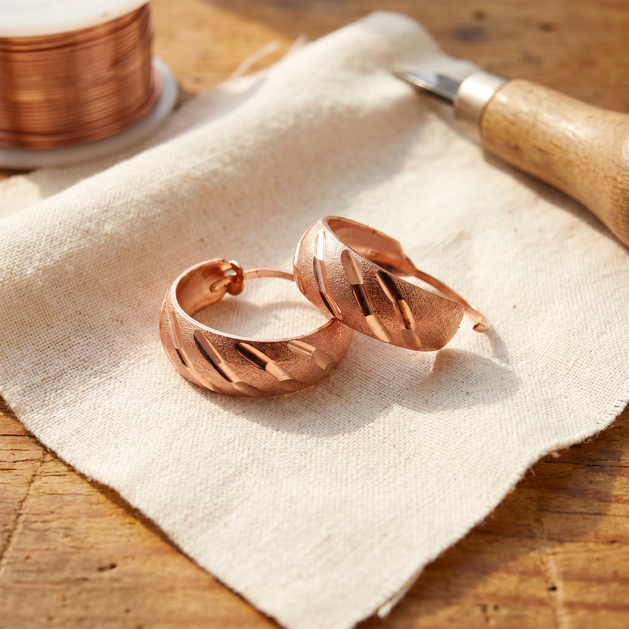 Ember's Vale Copper Earrings