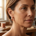 Ember's Dew Copper Earrings
