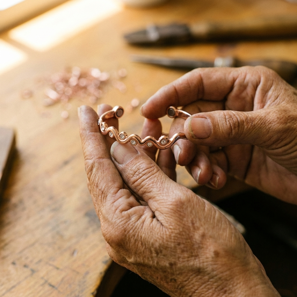 Ember's Lark Copper Bracelet