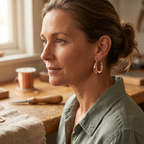 Ember's Marl Copper Earrings