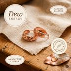 Ember's Dew Copper Earrings