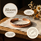 Ember's Bloom Copper Bracelet