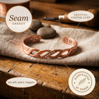 Ember's Seam Copper Bracelet