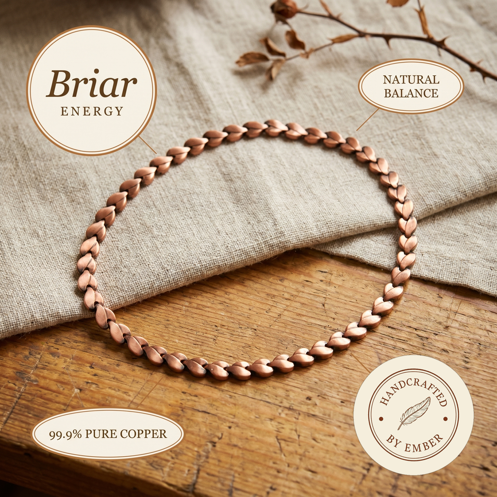 Ember's Briar Copper Necklace