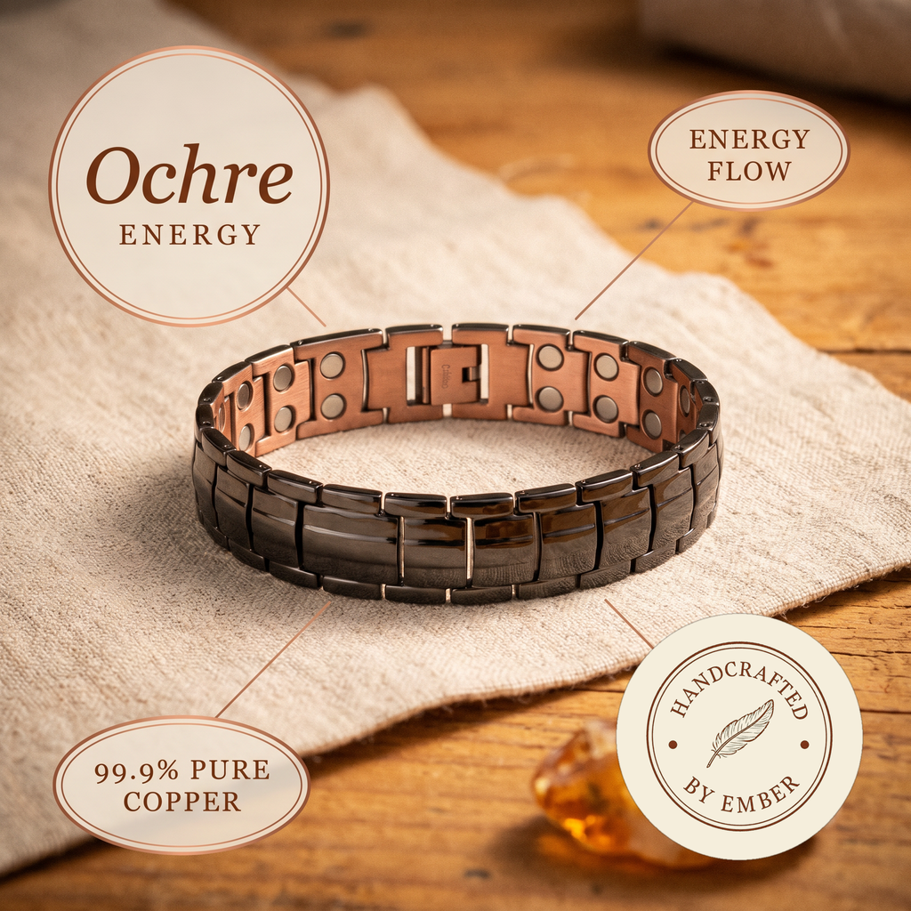 Ember's Ochre Men's  Copper Bracelet