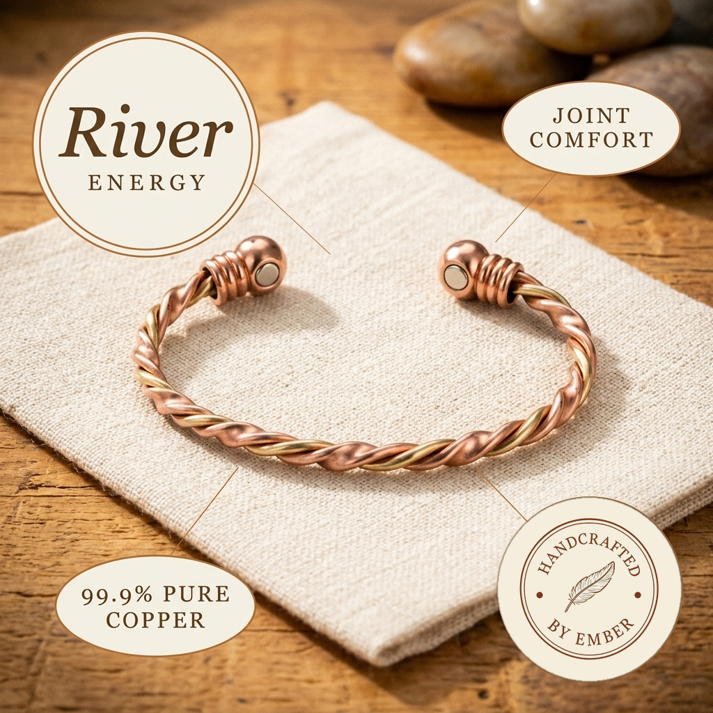 Ember's River Copper Bracelet
