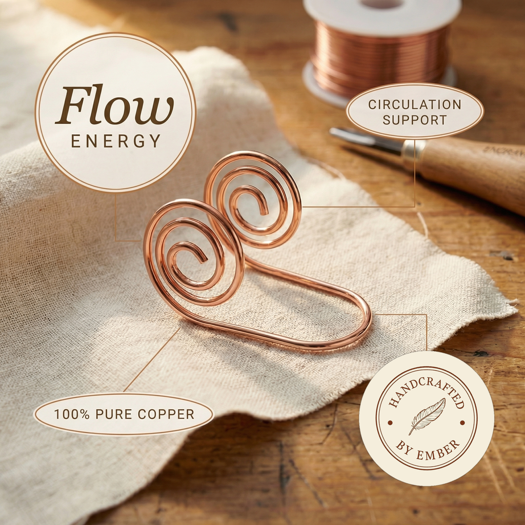 Ember's Flow Copper Hand Spiral